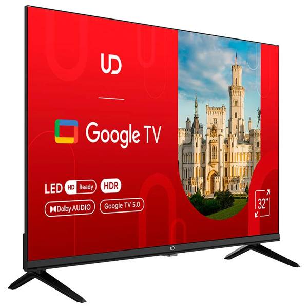ტელევიზორი UDTV 32GHC5210, 32", HD, Smart TV, HDMI, USB, LAN, WIFI, BT, Black