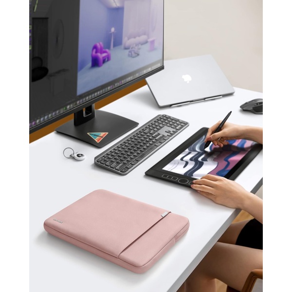 ნოუთბუქის ჩანთა Tomtoc A13E3P1 Defender A13, 15", Laptop Sleeve, Pink
