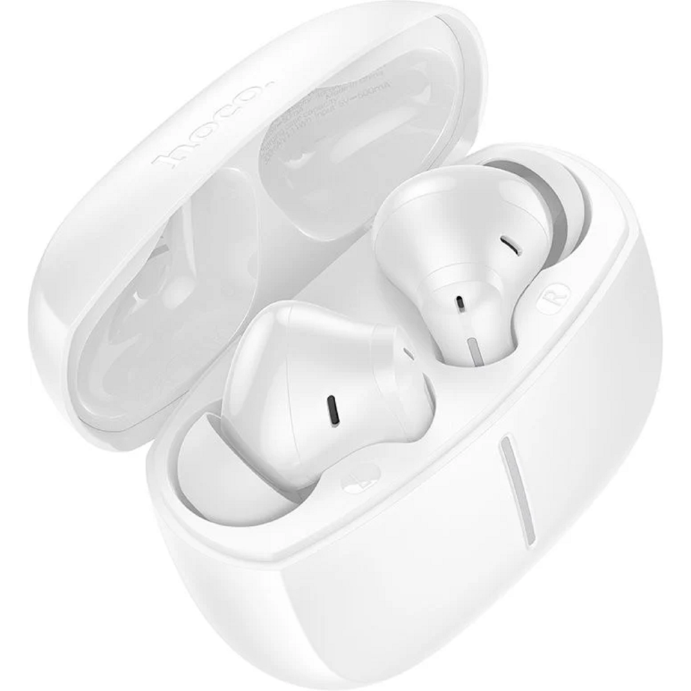 Earbuds Hoco 6942007667845 EQ34 Plus Rima, Wireless, Bluetooth, White