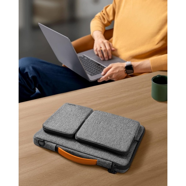 ნოუთბუქის ჩანთა Tomtoc A42E1G3 Defender A42, 15", Laptop Bag, Grey