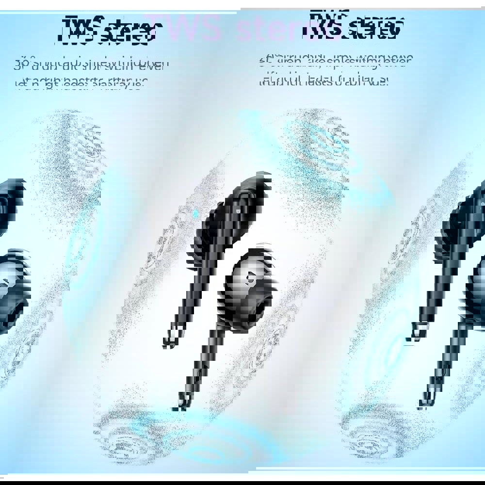 Earbuds Hoco 6931474798527 EQ2 Thought, Wireless, Bluetooth, Black