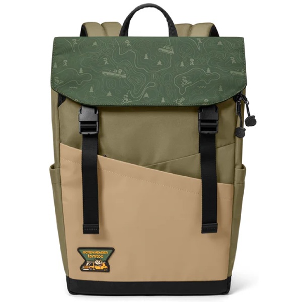 ნოუთბუქის ჩანთა Tomtoc T64M1T1GC Slash T64, 15", Laptop Backpack, Green