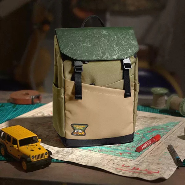 ნოუთბუქის ჩანთა Tomtoc T64M1T1GC Slash T64, 15", Laptop Backpack, Green