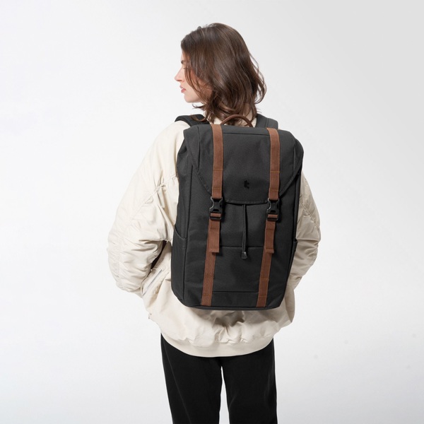 ნოუთბუქის ჩანთა Tomtoc TA1M1D1 VintPack TA1, 15", Laptop Backpack, Black