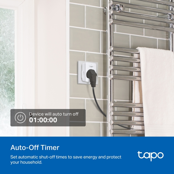 Mini Smart Wi-Fi Plug TP-Link TAPO P110M, White