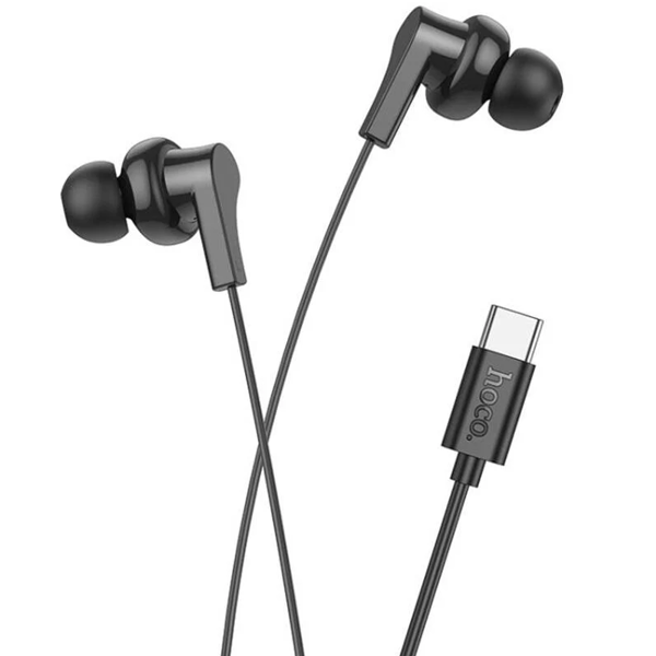 In-Ear Headphones Hoco 6942007623544 M114, Wired, Type-C, Black