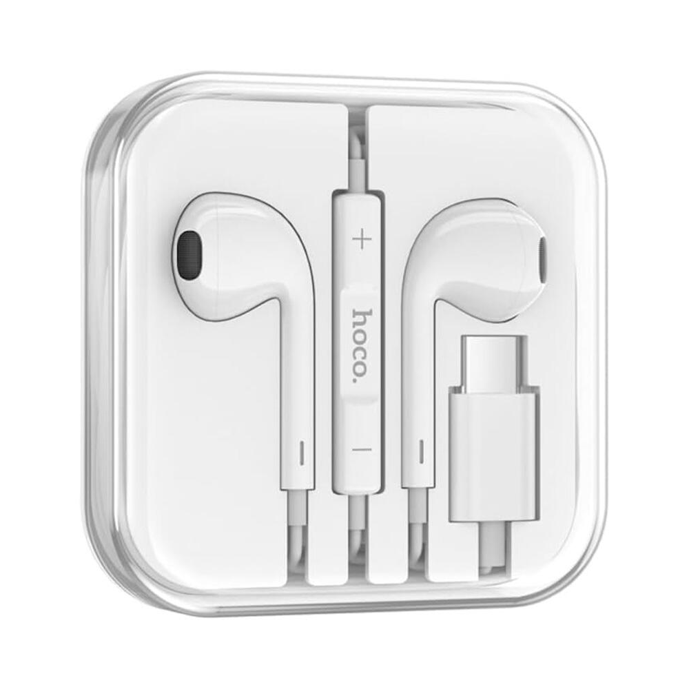 In-Ear Headphones Hoco 6931474782366 M101 Crystal joy, Wired, Type-C, White