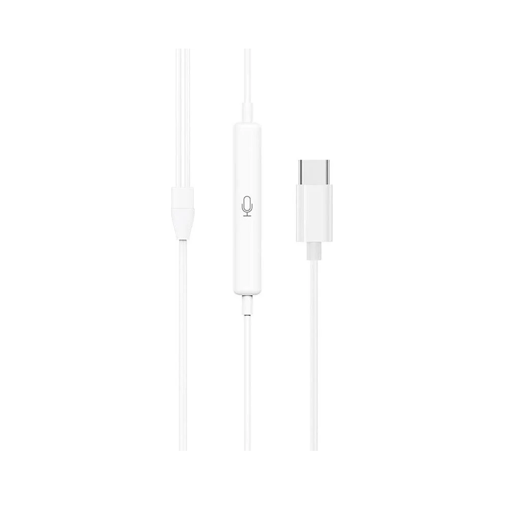 In-Ear Headphones Hoco 6931474782366 M101 Crystal joy, Wired, Type-C, White
