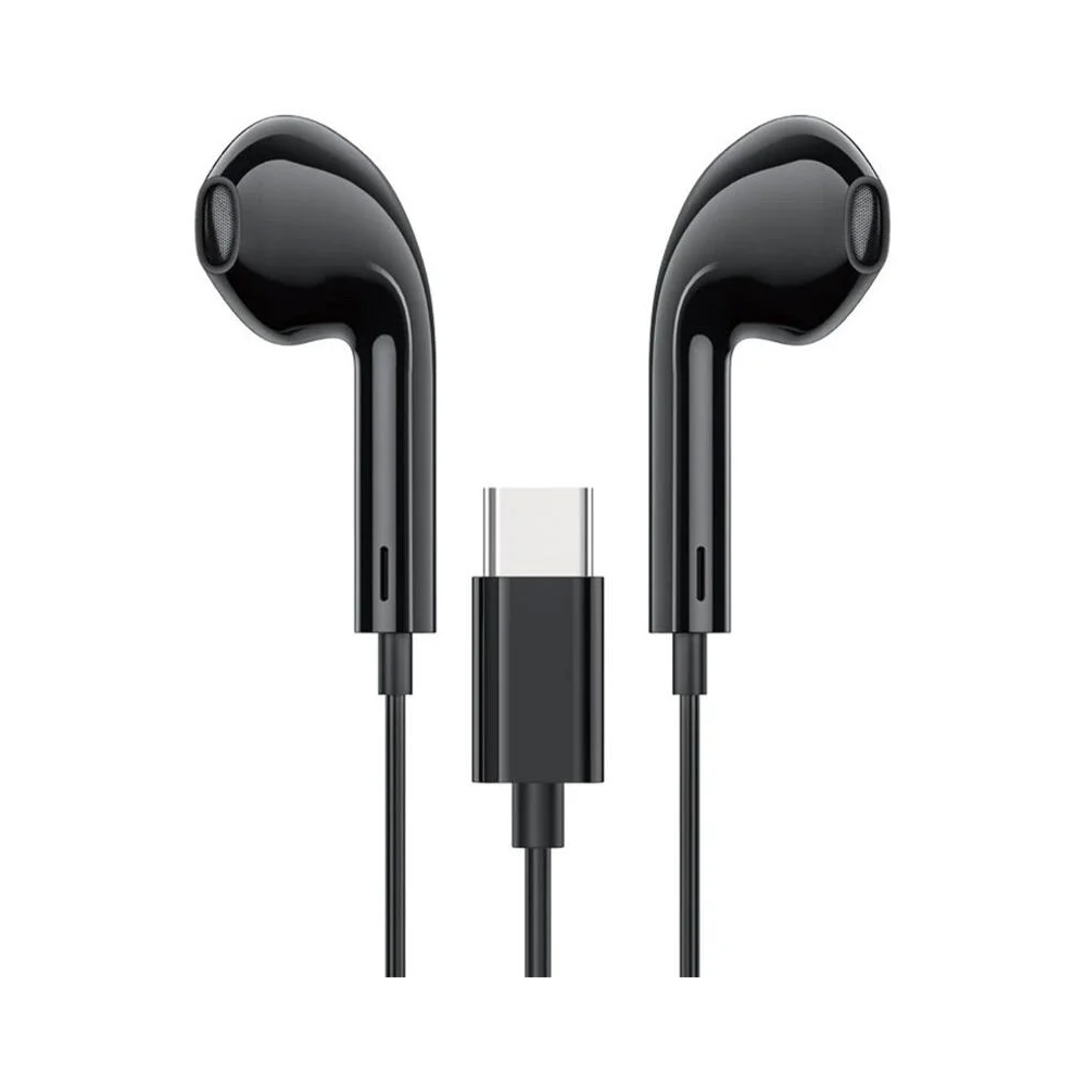 In-Ear Headphones Hoco 6931474782359 M101 Crystal joy, Wired, Type-C, Black