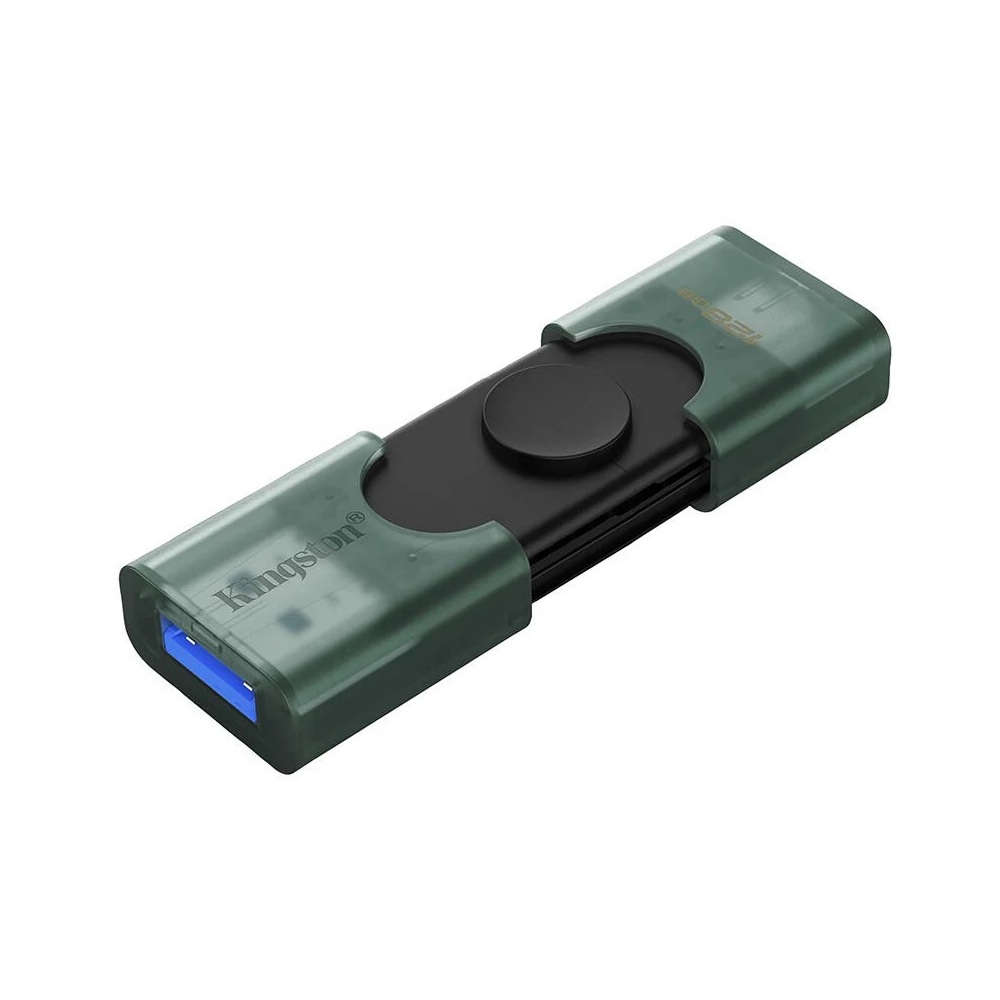 Flash Memory Kingston DTDEG2/128GB DataTraveler Duo, 128GB, USB 3.2, Green