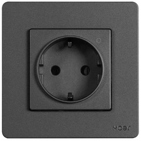ჭკვიანი როზეტი Moes ZK-SR-EU-GY-MS, 3500W, Smart Socket, Grey