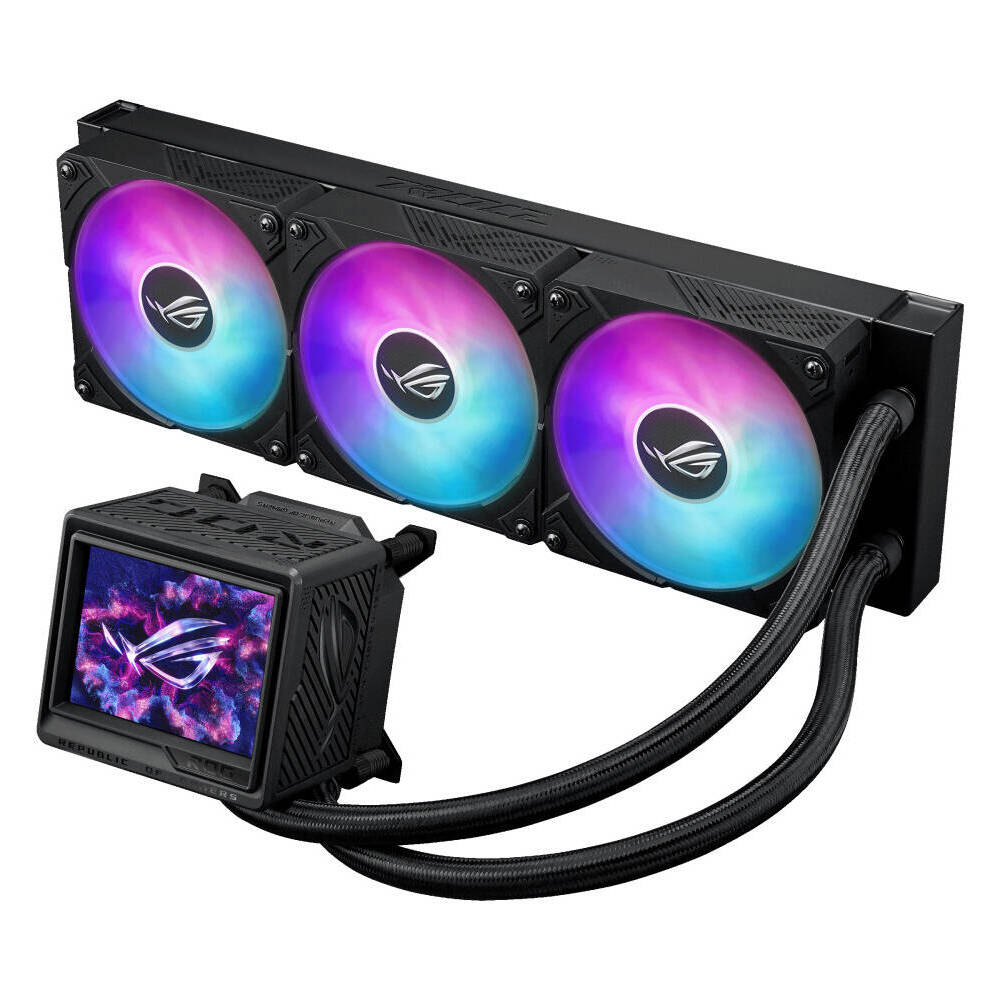 თხევადი გაგრილება Asus 90RC0131-M0EAY0 ROG Ryujin III 360 ARGB, 120mm, 2800RPM, Liquid Cooling, Black