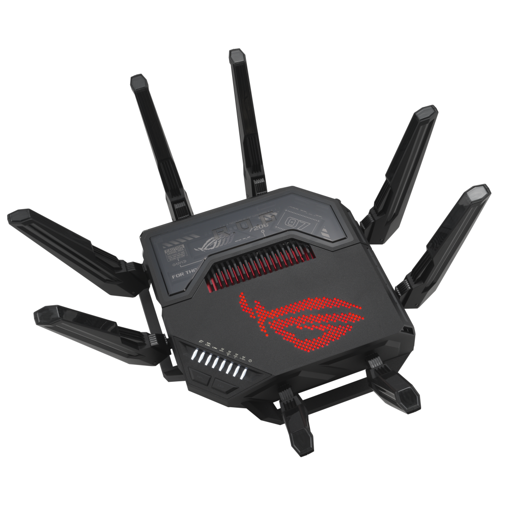 Quad-band WiFi 7 Gaming Router Asus 90IG08F0-MO9A0V GT-BE98, 11529Mbps, Black
