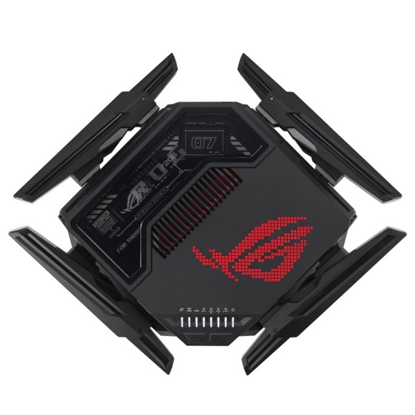 როუტერი Asus 90IG08F0-MO9A0V GT-BE98, 11529Mbps, Quad-band WiFi 7 Gaming Router, Black