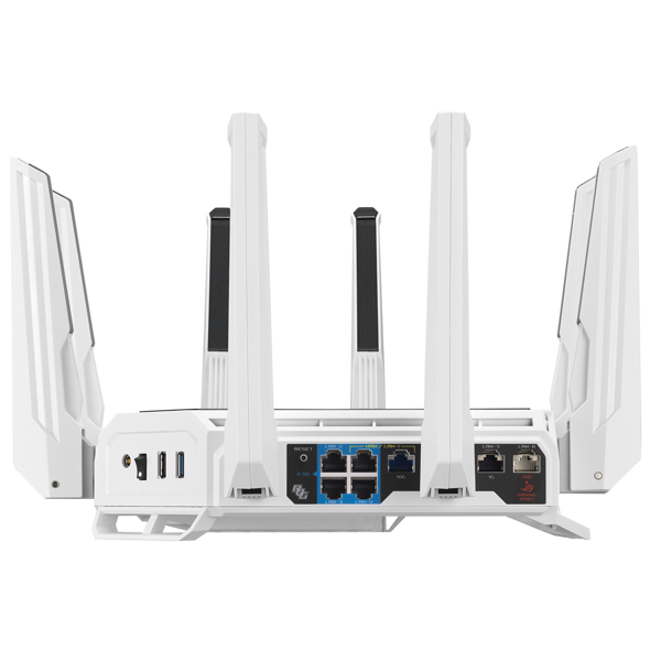 როუტერი Asus 90IG09S0-MO9A0V ROG Rapture GT-BE19000AI, 11529Mbps, TRI-Band Gaming Router, White