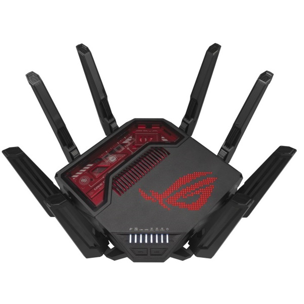 TRI-Band WIFI 7 Gaming Router Asus 90IG0850-MO9A0V ROG Rapture GT-BE19000, 11529Mbps, Black