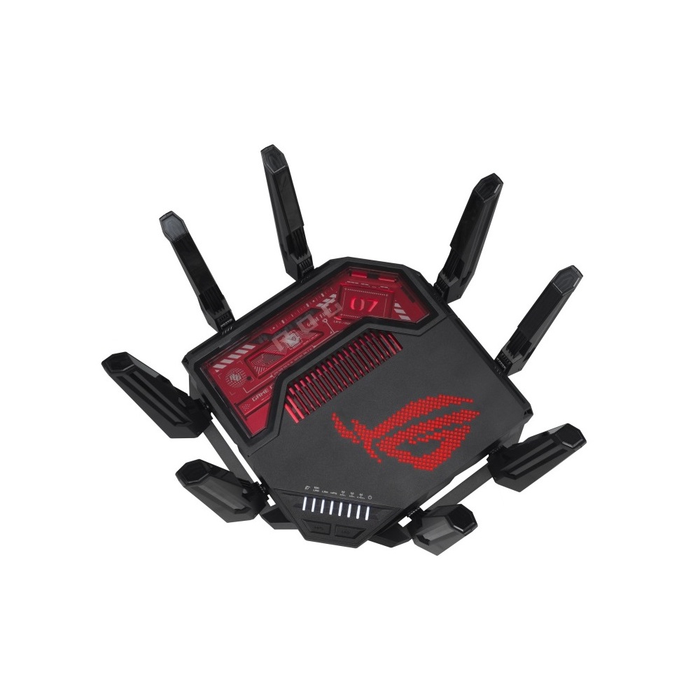 TRI-Band WIFI 7 Gaming Router Asus 90IG0850-MO9A0V ROG Rapture GT-BE19000, 11529Mbps, Black