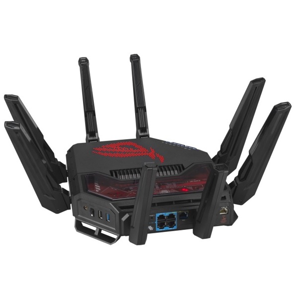 TRI-Band WIFI 7 Gaming Router Asus 90IG0850-MO9A0V ROG Rapture GT-BE19000, 11529Mbps, Black