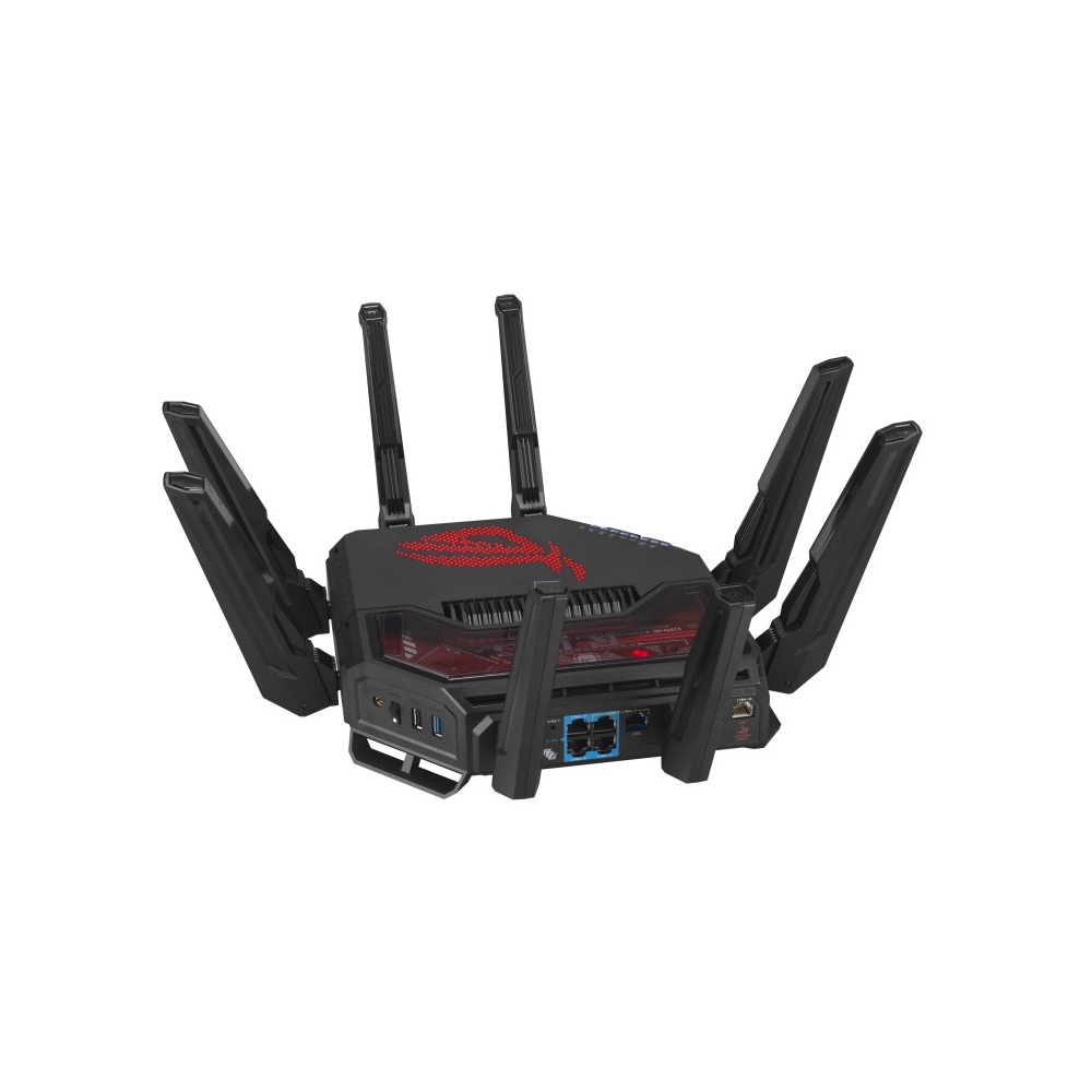 TRI-Band WIFI 7 Gaming Router Asus 90IG0850-MO9A0V ROG Rapture GT-BE19000, 11529Mbps, Black