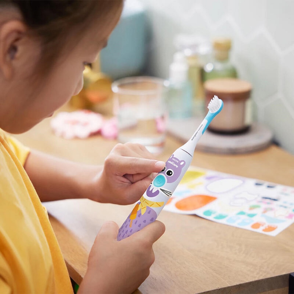 საბავშვო ელექტრო კბილის ჯაგრისი Philips HX3601/01, Electric Toothbrush, White