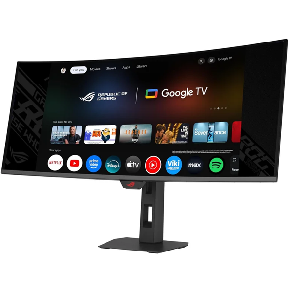 Curved Monitor Asus 90LM0B10-B02171 ROG Strix XG34WCDMTG, 34", WQHD, QD-OLED, USB, Type-C, DP, HDMI, Black