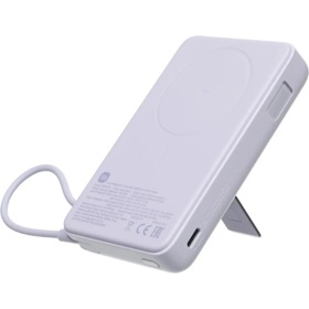 პორტატული დამტენი Xiaomi BHR08PAGL, 10000mAh, Type-C, Magnetic Power Bank, Purple