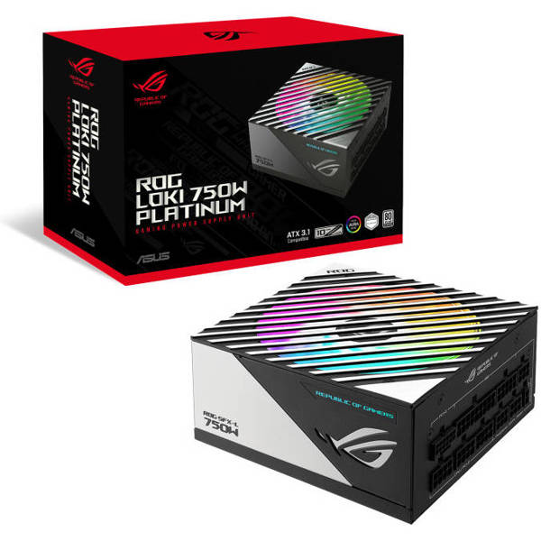 კვების ბლოკი Asus 90YE00N4-B0NA00 ROG LOKI SFX-L, 750W, 80 Plus Platinum, Power Supply, Black