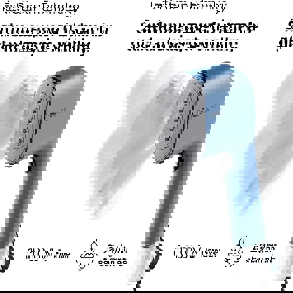 Steam Iron Braun GS3024BL QuickStyle 3 Pro, 1100W, 0.12L, Blue