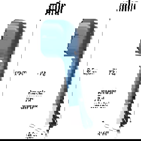 Steam Iron Braun GS3024BL QuickStyle 3 Pro, 1100W, 0.12L, Blue