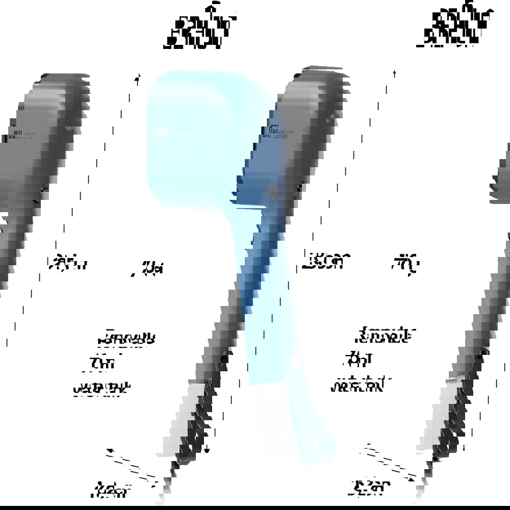 Steam Iron Braun GS3024BL QuickStyle 3 Pro, 1100W, 0.12L, Blue