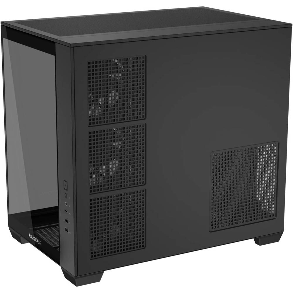 ქეისი Asus 90DC00S0-B19000 A32 PLUS, Computer Case, MidT, ATX, Micro-ATX, Mini-ITX, 2×USB‑A, Type‑C, 3.5mm, Black
