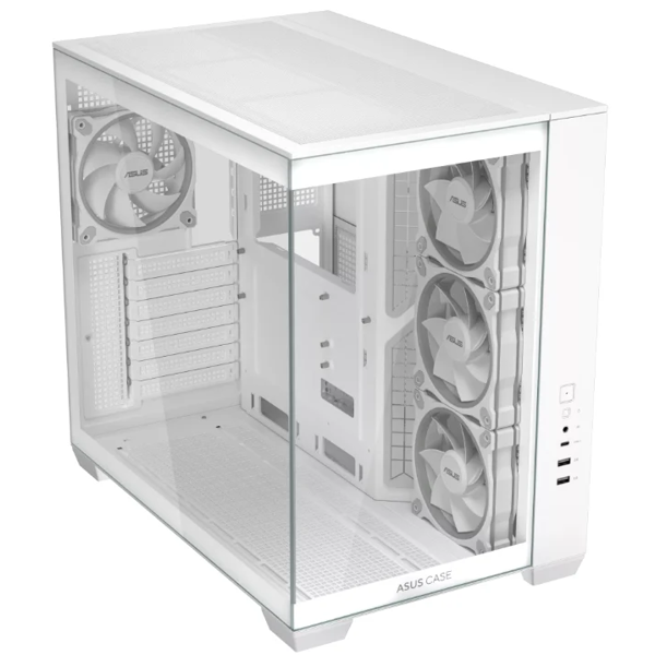 Computer Case Asus 90DC00S3-B19000 A32 PLUS, MidT, ATX, Micro-ATX, Mini-ITX, 2×USB‑A, Type‑C, 3.5mm, White
