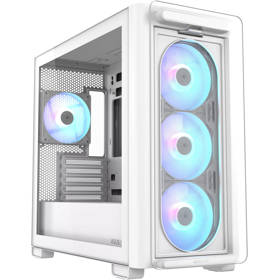 ქეისი Asus 90DC00K3-B19010 A23 PLUS, Computer Case, MidT, Mini-ITX, Micro-ATX, 2× USB‑A, Type-C, 3.5 mm, White