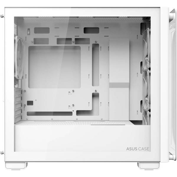 ქეისი Asus 90DC00K3-B19010 A23 PLUS, Computer Case, MidT, Mini-ITX, Micro-ATX, 2× USB‑A, Type-C, 3.5 mm, White