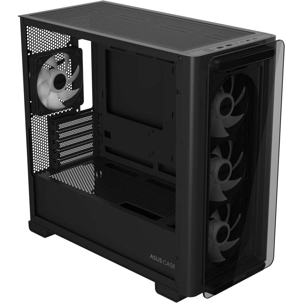Computer Case Asus 90DC00K0-B19010 A23 PLUS, MidT, Mini-ITX, Micro-ATX, 2× USB‑A, Type-C, 3.5 mm, Black