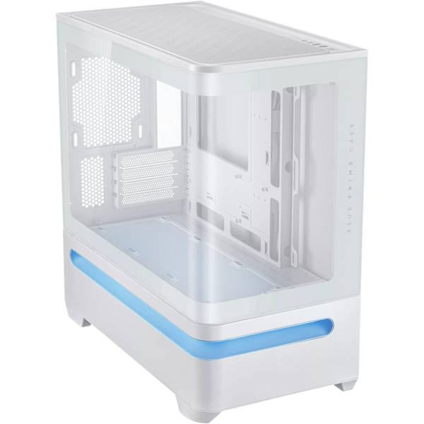 ქეისი Asus 90DC00P3-B19000 Prime AP202 ARGB, Computer Case, MidT, 2×USB‑A, Type-C, 3.5mm, White