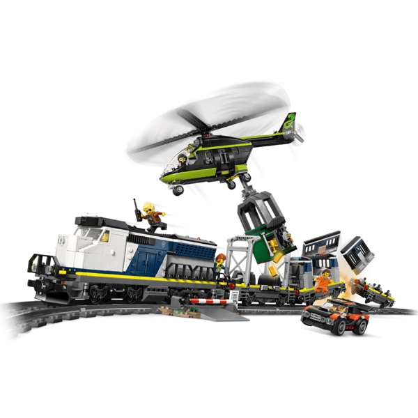 ასაწყობი კონსტრუქცია Lego 60508 City, Police Train Heist, Prefabricated Construction