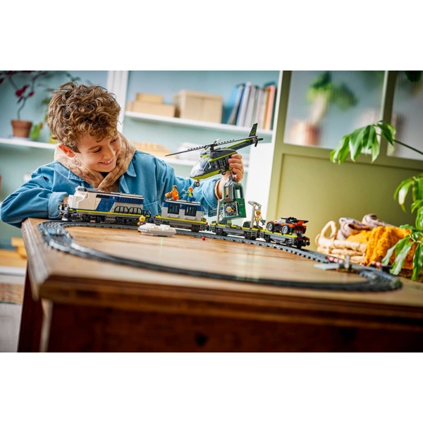 ასაწყობი კონსტრუქცია Lego 60508 City, Police Train Heist, Prefabricated Construction