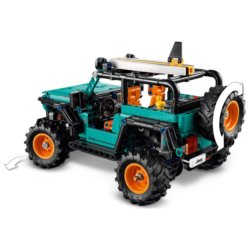 ასაწყობი კონსტრუქცია Lego 42227 Technic, Jeep Wrangler Rubicon SUV, Prefabricated Construction