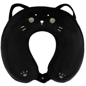 Neck Pillow Ardesto ART3033NEP Cat, Black