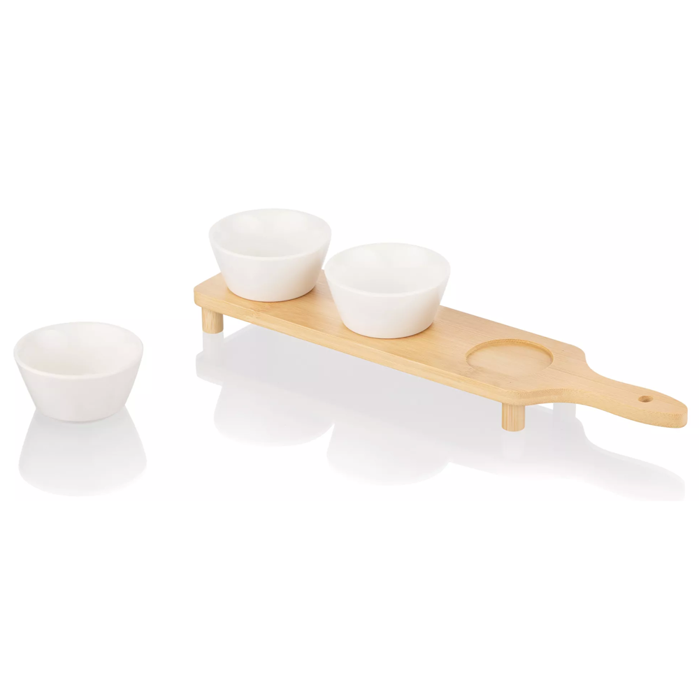 თასების ნაკრები Ardesto AR0925S Midori, 3pcs, Set Of Sauceboats, White