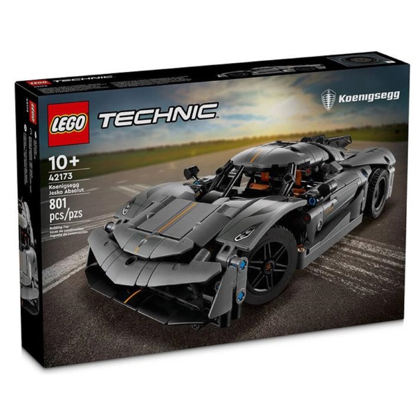 ასაწყობი კონსტრუქცია Lego 42173 Technic, Koenigsegg Jesko Absolut Grey Hypercar, Prefabricated Construction