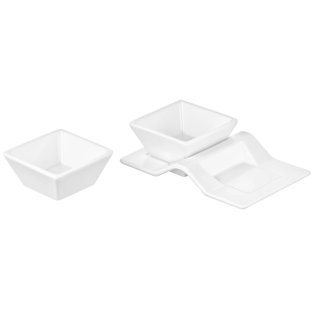 Set For Snack Ardesto AR3750, 3pcs, White