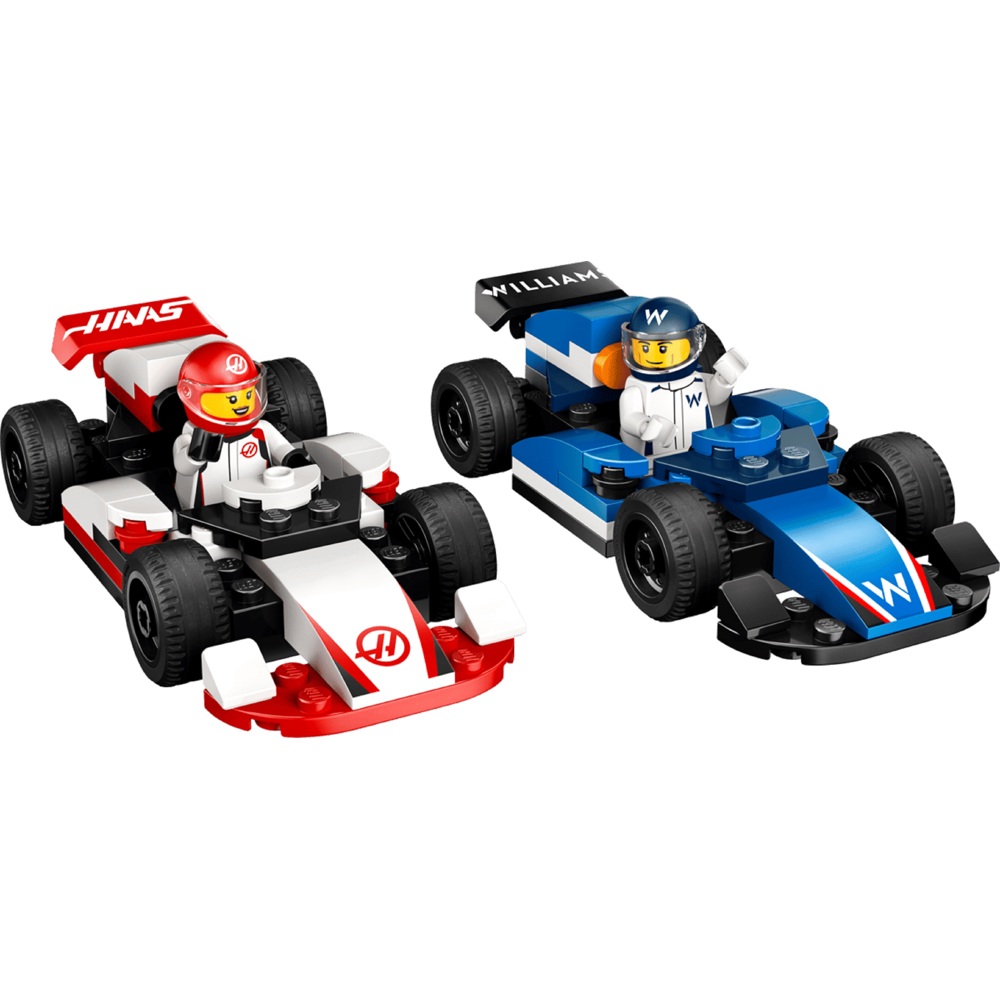 ასაწყობი კონსტრუქცია Lego 60464 City, F1 Williams Racing & Haas F1 Race Cars, Prefabricated Construction