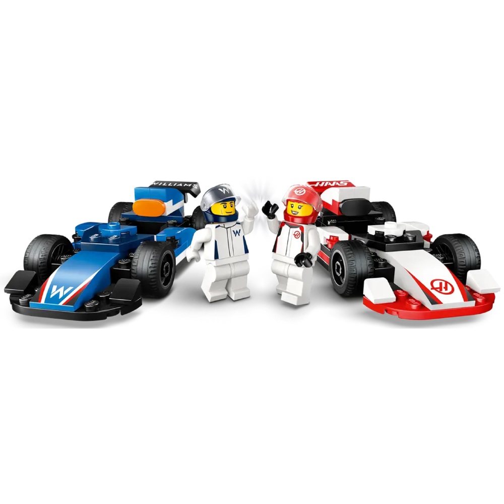 ასაწყობი კონსტრუქცია Lego 60464 City, F1 Williams Racing & Haas F1 Race Cars, Prefabricated Construction