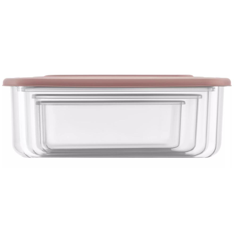 კონტეინერების ნაკრები Ardesto AR1312P Fresh, 4Pcs, Set Of Food Storage Containers, Pink