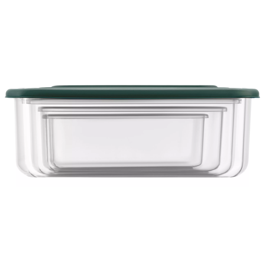 კონტეინერების ნაკრები Ardesto AR1312G Fresh, 4Pcs, Set Of Food Storage Containers, Green