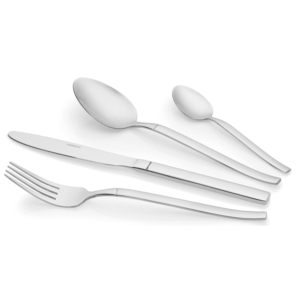 დანა ჩანგლის ნაკრები Ardesto AR1924LCS Gemini Lucca, 24pcs., Cutlery Set, Stainless Steel