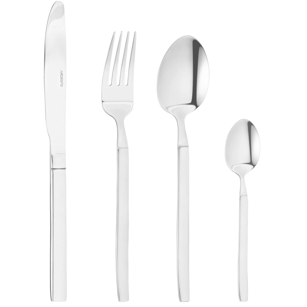 დანა ჩანგლის ნაკრები Ardesto AR1924LCS Gemini Lucca, 24pcs., Cutlery Set, Stainless Steel