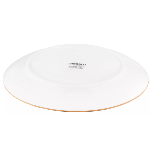 Dinner Plate Ardesto AR2927SBG Siena, 27cm, White/Yellow